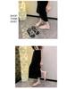 Ladies' Large Size Fashion Slip-On Sandals with Butterfly Pattern