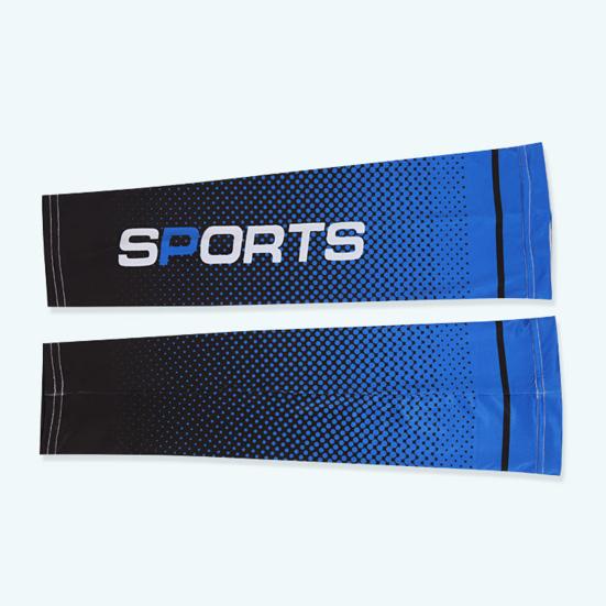 1 Pair Comfortable Sports Sleeves Good Skin-touch Efficient Thermal Insulation Anti-UV Printing Ice Sleeves Riding Accessories