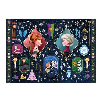 Tenyo [Made In Japan] 500 Piece Gilding Style Piece Jigsaw Puzzle Disney Frozen Precious Memories (35x49cm) D-500-648 Comes with Glue, Spatula, and