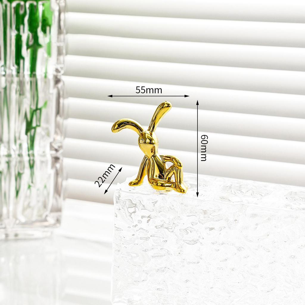 Figurine for Living Room Coffee Table, Mini Electroplated Girls
