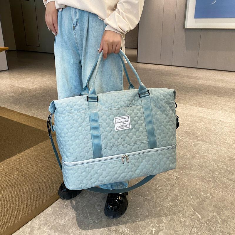 Travel bag dry and wet separation fitness bag large capacity yoga bag sports tote bag shoe compartment single shoulder labor boarding bag