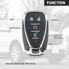 Remote Control Key Housing 5 Button for Chevrolet Cruze Malibu Camaro Volt Bolt