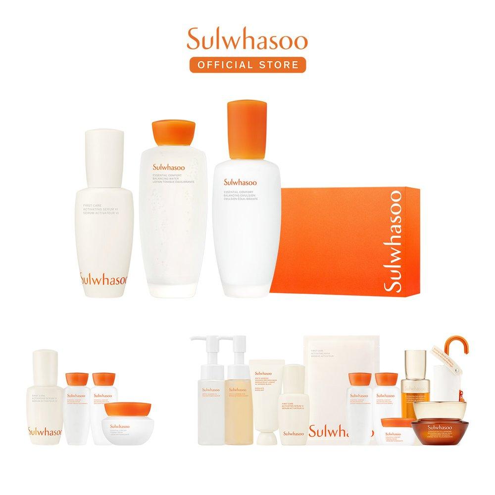 [Sulwhasoo] First Care Comforting Ritual Set (3 types of first care essence) First care essence 60ml/Jaum water 150ml/Jaum emulsion 125ml