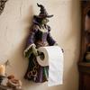 Witch Tissue Holder, Toilet Paper Rack, Wall-mounted Storage, Resin Carving Shower Room RV Home Bathroom Use.