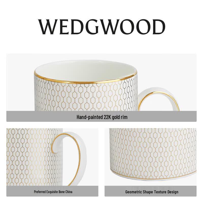 Wedgwood Gold Geometric Mug