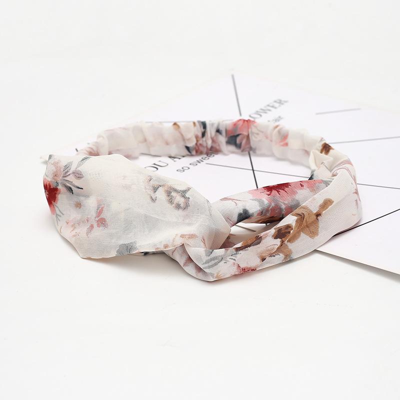 Fashion Bohemian Headband Print Hairbands For Women Girls Vintage Cross Knot Turban Bandanas Headwear Hair Accessories