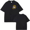 Punk Skulls Retro T-Shirt Caffeine& Gas Two Side Print Short Sleeve Cotton Tops Big Size Men Wo