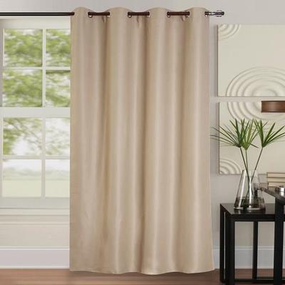Pair of Double-sided Blackout Curtains - Taupe - 140x260cm