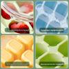 Silicone Ice Cube Tray with Lid and Storage Box
