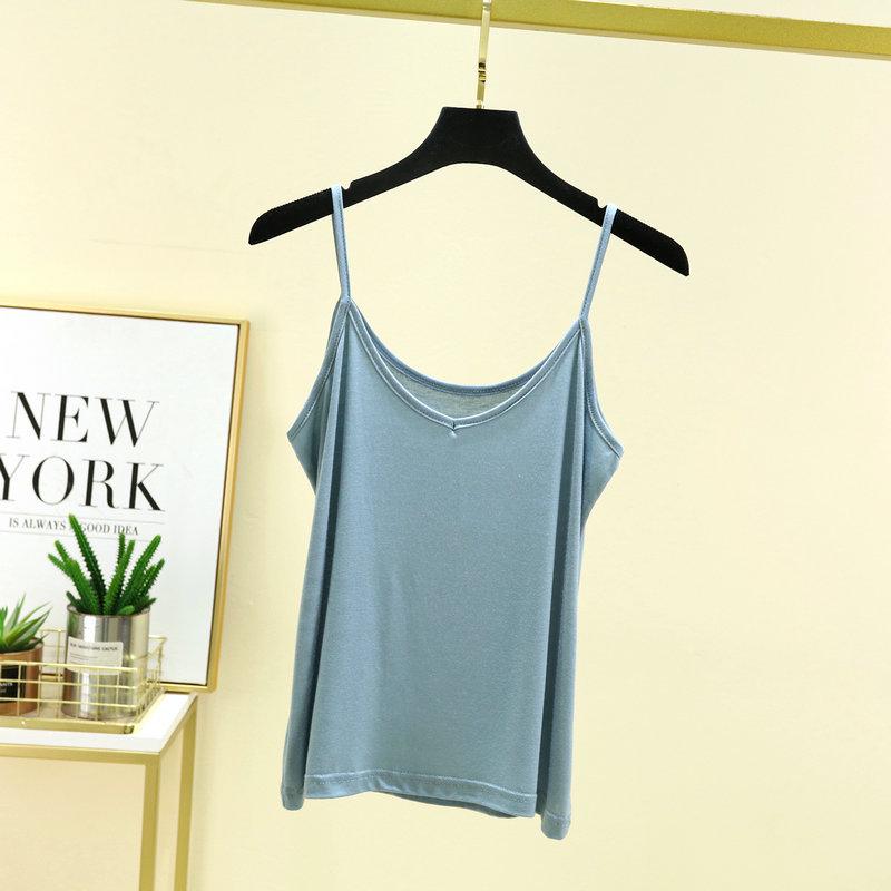 Women's Slimming V-Neck Modal Camisole: Summer Sleeveless Base Layer Top
