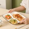 Keramikteller mit Unterteilungen für Kinderportionskontrolle zum Frühstück