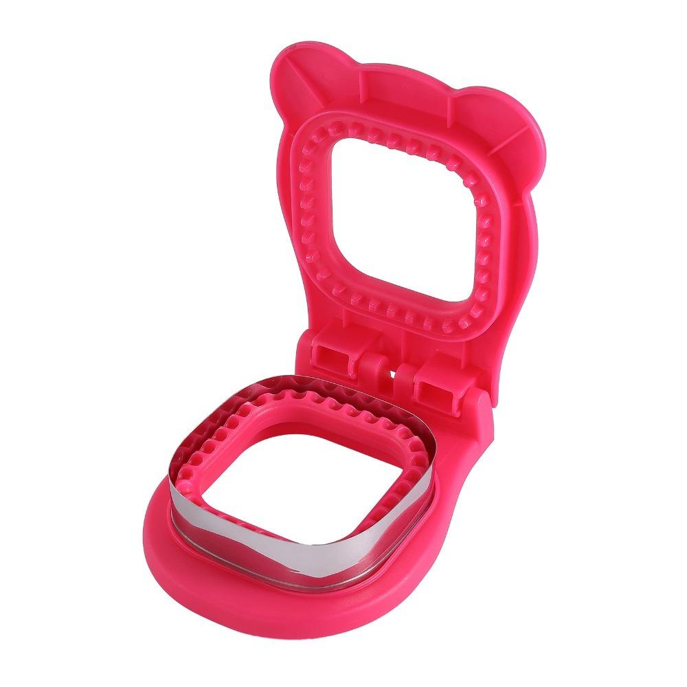 Flip Design Square Sandwich Cutter Bear Shape Bread Mold Kawaii Sandwich Press Mould Lunch
