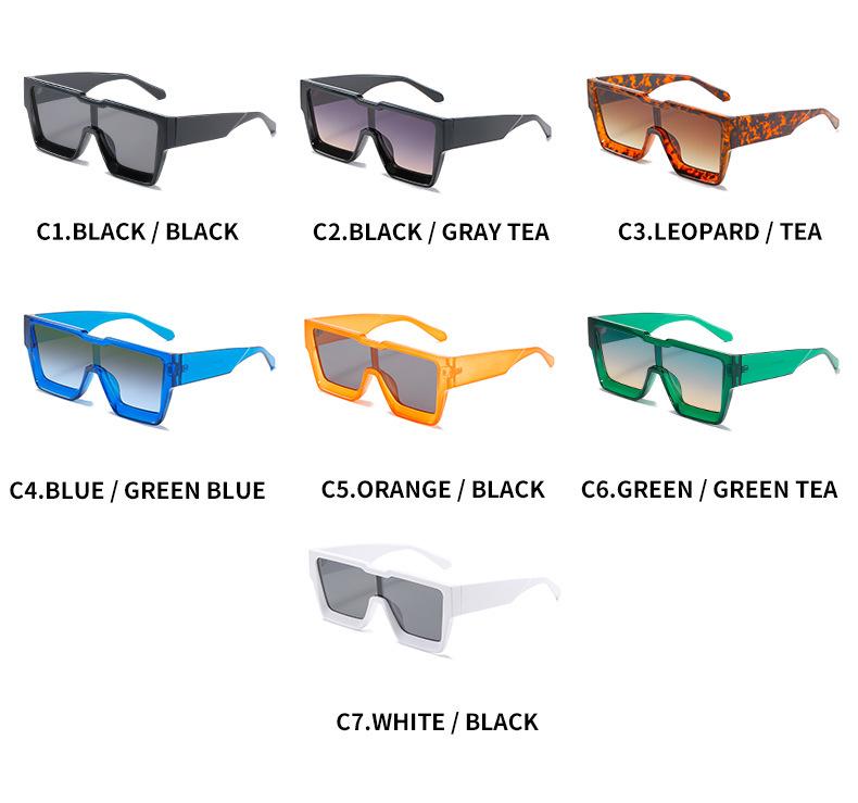 Chic Square Frame Women's Sunglasses - Large Candy Colors, UV Protection, Trendy European & American Style