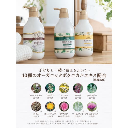 Diane Botanical Diane Botanical Body Milk [unscented] Refill 400ml [moisturizes the Whole Body Without Stickiness]