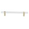 Crystal Acrylic Handle Modern Transparent Drawer Pull Handle for Closets Bookcases Shoe Cabinet