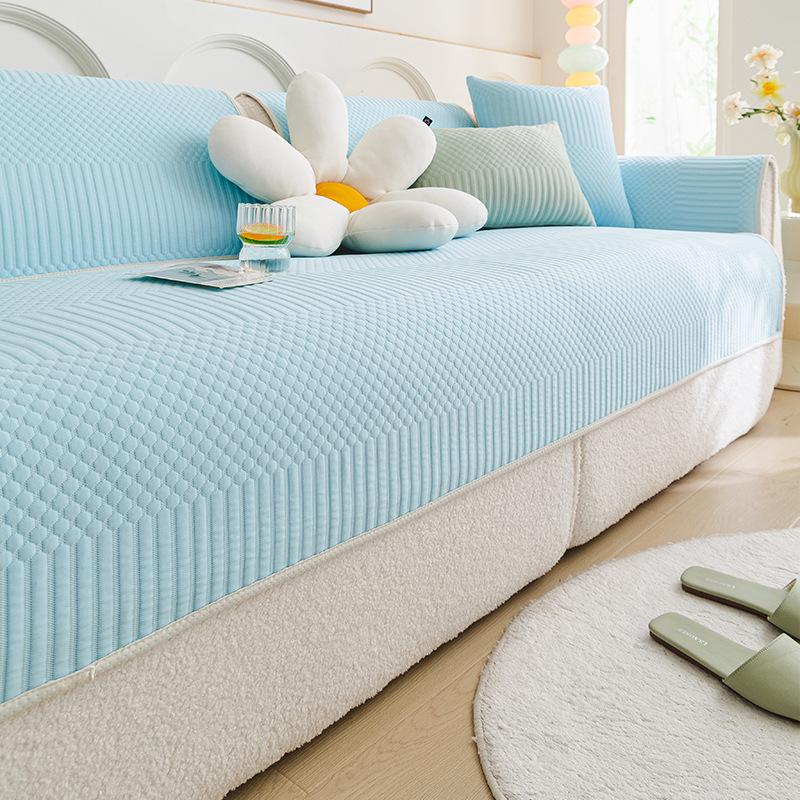 Sofa Cover  New Summer Combination Sofa Universal All-Inclusive High-End Sofa Cover Cool Sofa Cushion