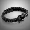 Genuine Leather Bracelet 16cm Black with Gift Box Knot Jewelry Arm Chain Girlfriend Brother Sister Partner Couple Mother Wife Women's -