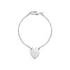 Gucci Trademark Heart Bracelet Silver Women Jewelry 223513-J8400-8106
