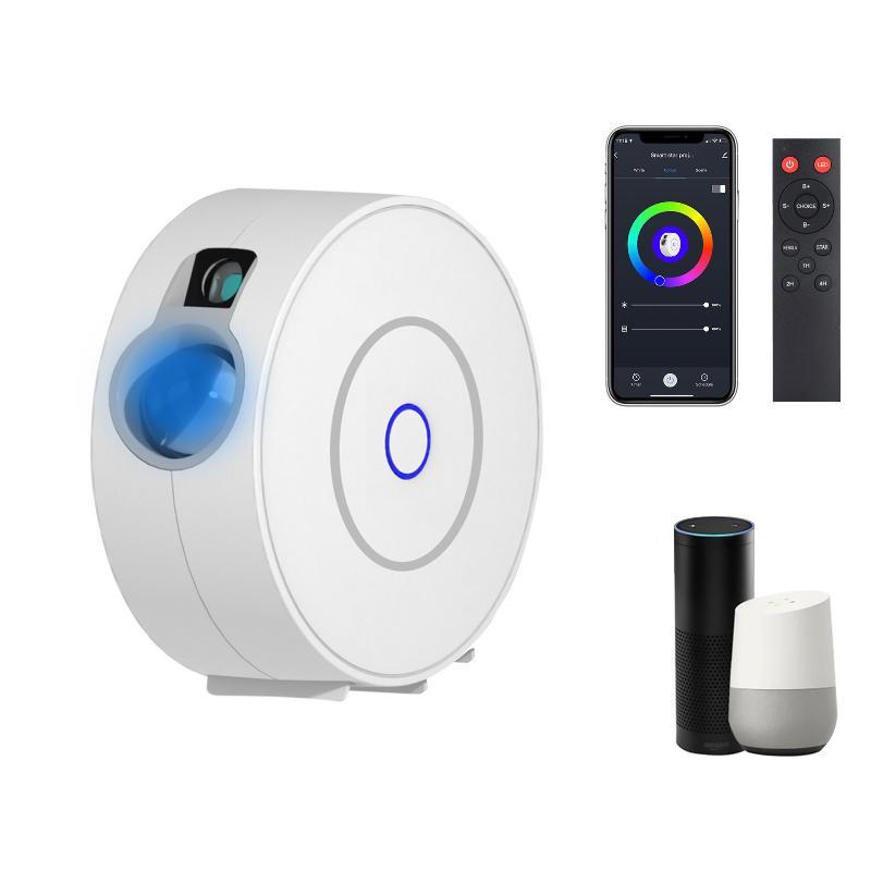 Smart Star Projector With App Voice Control Remote Rgb Lighting Perfect For Bedroom Home Party Night Ambient Light