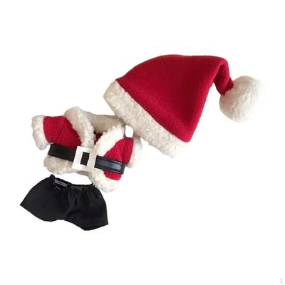 17cm Plush Doll Clothes,Doll Clothing,Santa Claus Clothes Soft Accessories Stylish
