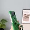 Držiak na prsteň Crossbody Remienok Puzdro pre Samsung Galaxy Z Flip 3 Flip 4 Z Flip 5 5G Obal módne mriežkovaný náhrdelník Lanyard Lano Kožená taška