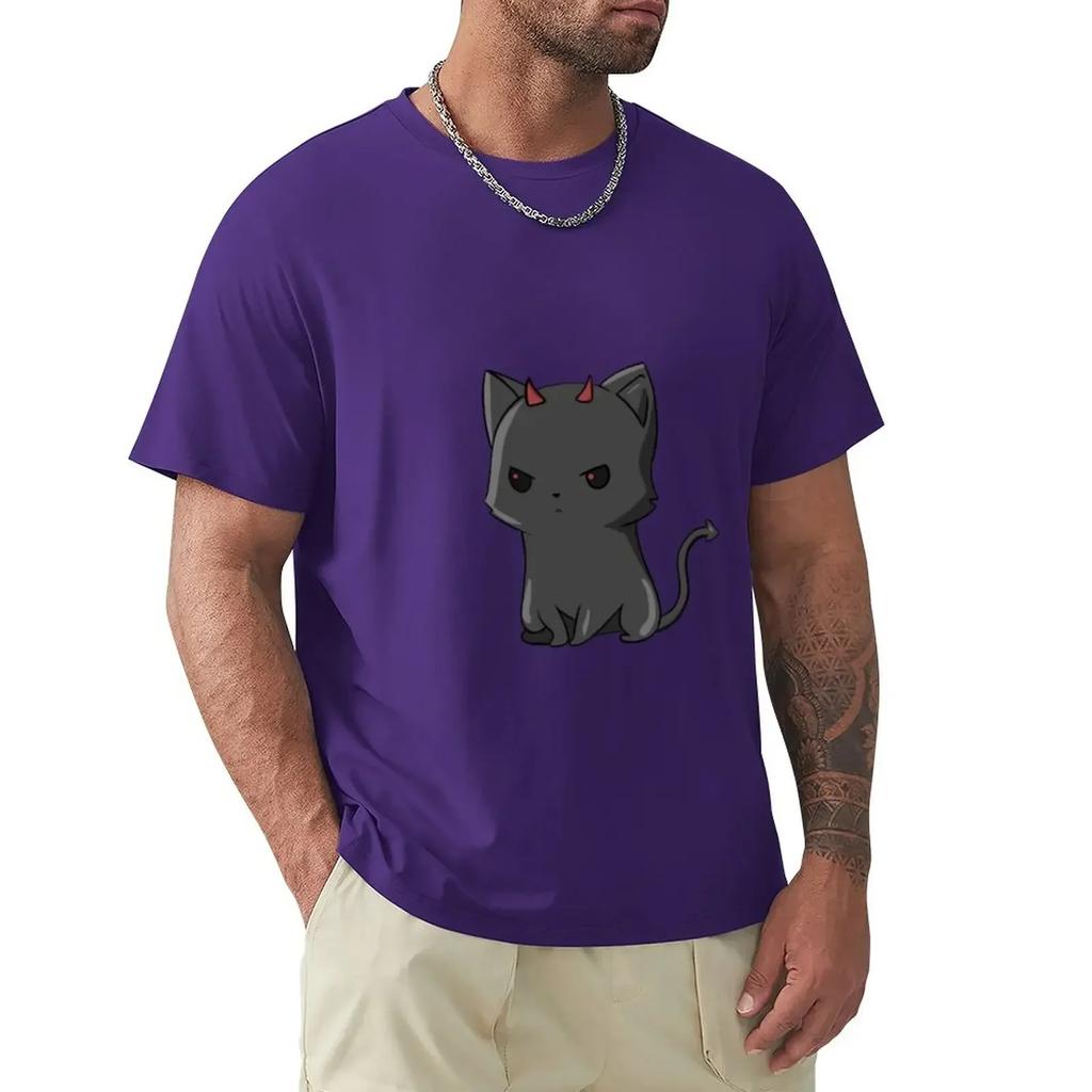 summer Tops Hattori Classic harajuku Evil cat T-Shirt graphics customs design your own oversized t shirts for