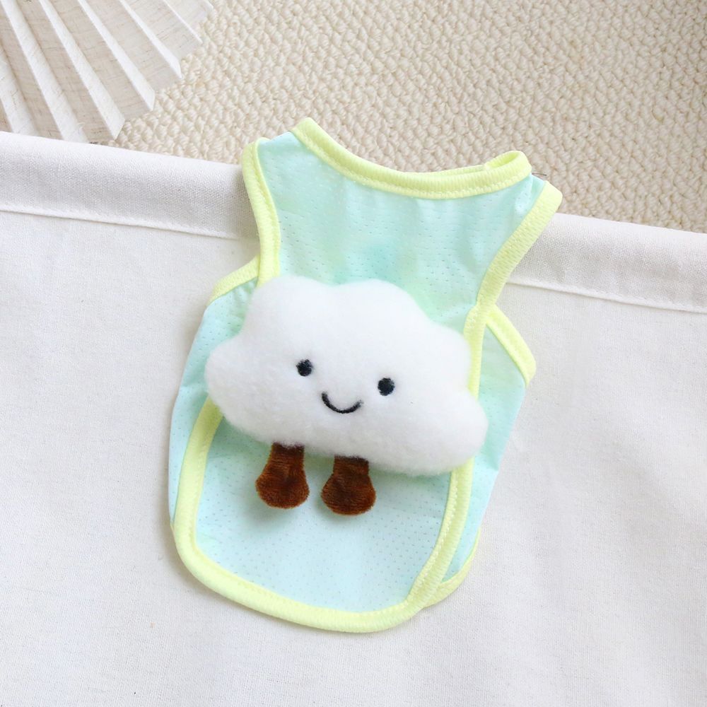 

Pet summer cool vest cloud decoration clothes breathable cooling dog clothes S