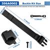 Kit Fibbie WPL 356A0002, Fibbia/Cinghia Copribedding | Ricambio per Clip Copribagagli Backflip 356A0002 - Lato Inferiore