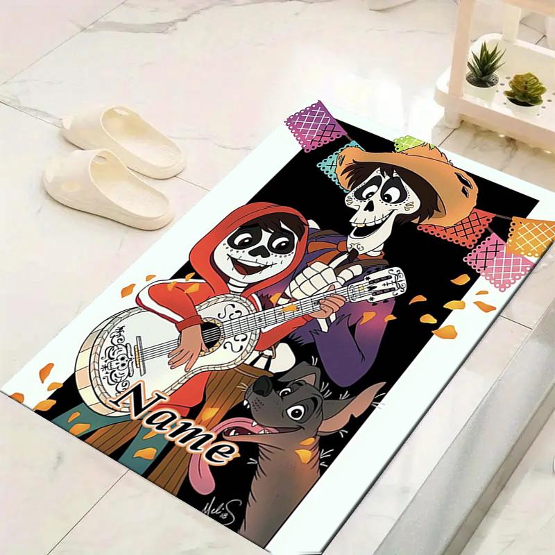 Custom 1Pc Day Dead Celebration Rug Office Carpet Indoor Outdoor Entrance Doormat Nonslip Soft And Comfortable Living Room D91626