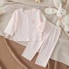 Baby Summer Cotton Split Suit Class A Seamless Thin Air Conditioner Clothes Infant Underwear Pajama Set For Boys And Girls