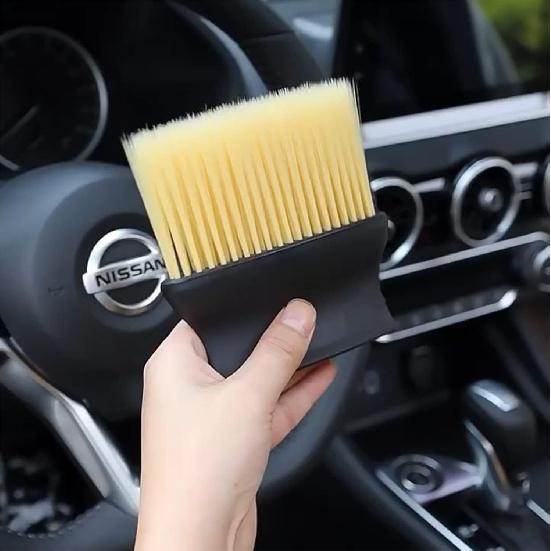 Auto Interior Dust Brush, Car Cleaning Brushes Duster, Soft Bristles Detailing Brush Dusting Tool for Automotive Dashboard Interior, Exterior,