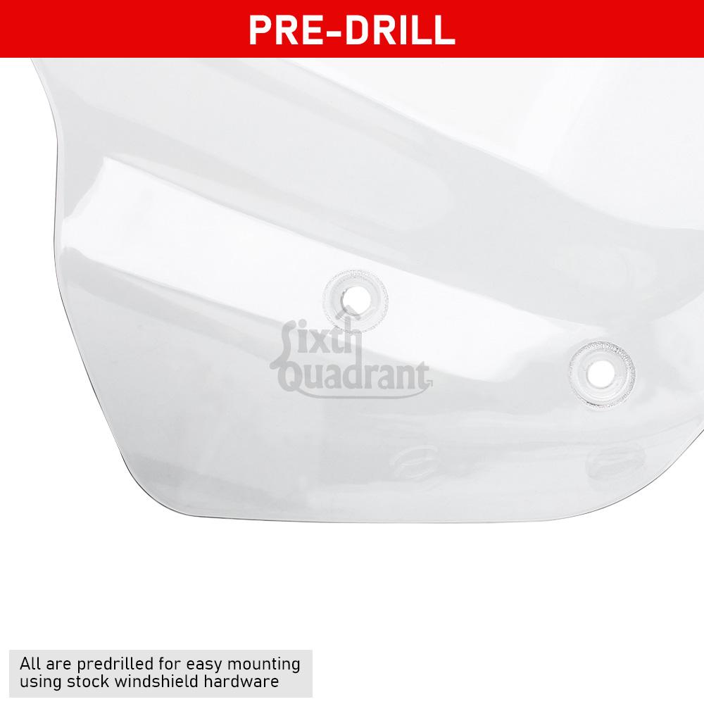 For Harley Touring Street Glide FLHX 24-UP FLHXSE 23-Up FLHXU 25-Up 14" Motorcycle Accessories Windshield Windscreen Clear ABS