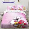 Diddl the Jumping Mouse3 Pattern Bedding Quilt Set  Home Decoration  Gift (1 * Duvet Cover + 2 * Pillowcase  Without Core)