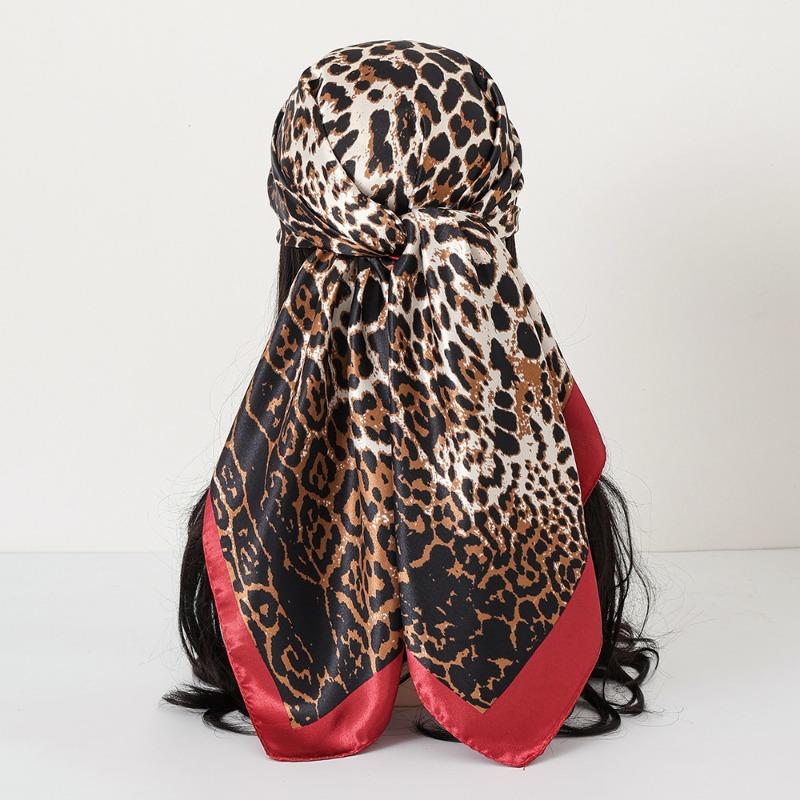 New cashew print silk scarf women's trend versatile shawl satin headscarf 90 square scarf scarf women