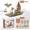 Children's 4D Colorful Magnetic Building Blocks - Strong, Educational Emerald Tiles