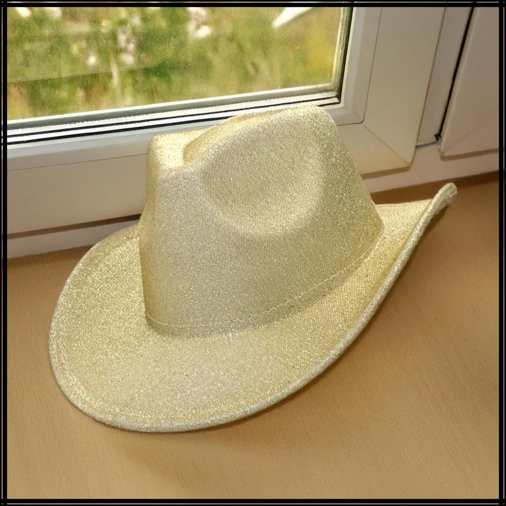 White Fang CZA687 Erkek ve Kadın için Batı Kovboy Şapkası (Gümüş)