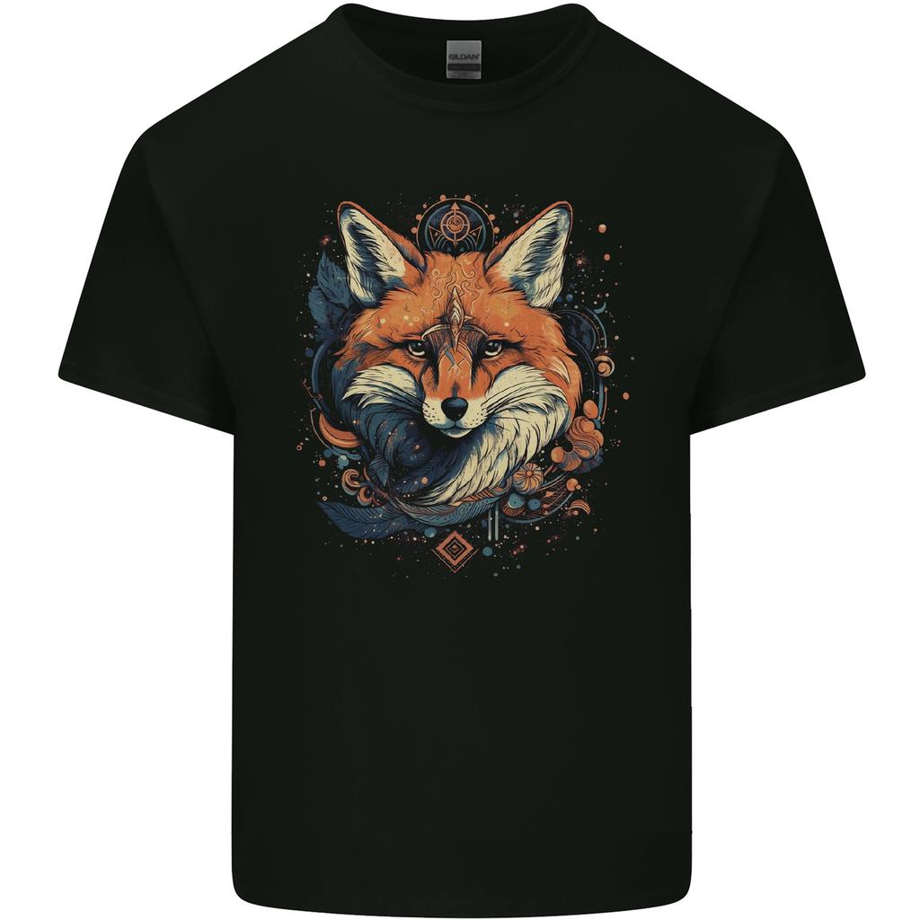Fantasy Kitsune Japanese Folklore Fox Unisexs Light Cotton Tshirt
