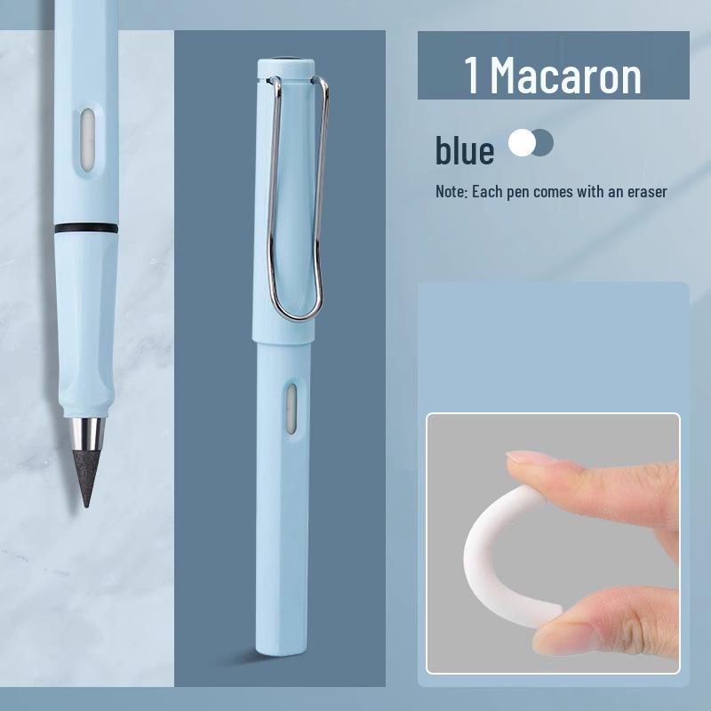 Black Technology Student Eternal Pen: Automatic, Continuous Core Pencil - No Sharpening Needed, Perfect for Children's Learning.