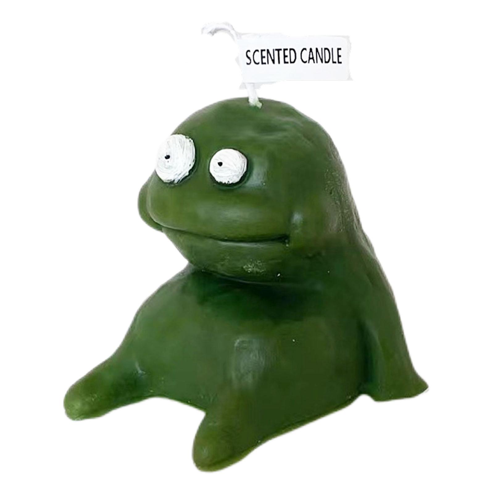 

Clay Man Shaped Candle Cartoon Fragrant Candles Funny Ugly Cute Candle Souvenirs Thin White зелёный