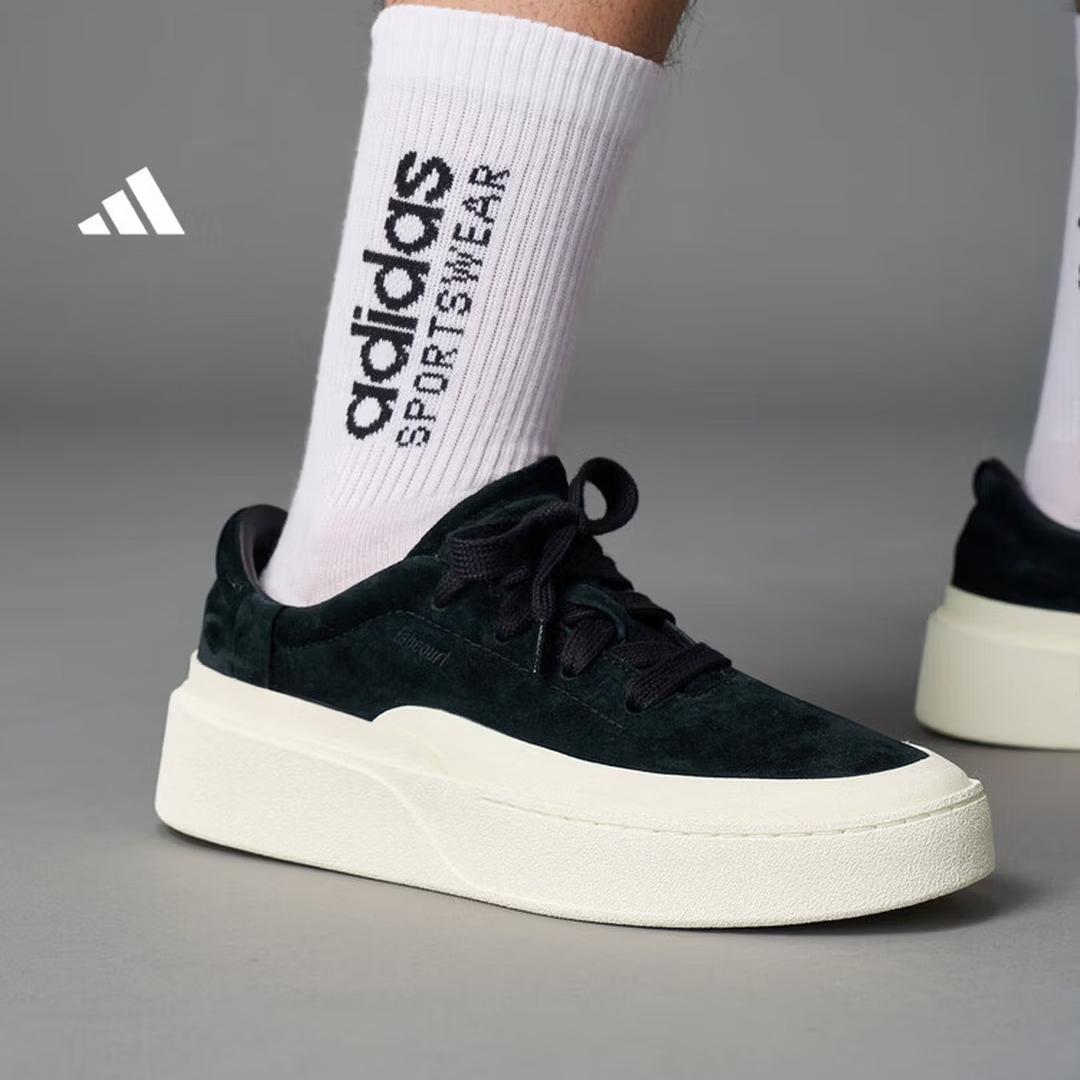 

Adidas Серия FOS LABCOURT LIGHT Низкопрофильные Повседневные Универсальные Обувь без шнурков Модель JS4148 35.5 чёрный