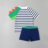 Jungen Gestreiftes Zweiteiliges Badeanzug-Set - 2024 Sommer Bademode Kurzarm