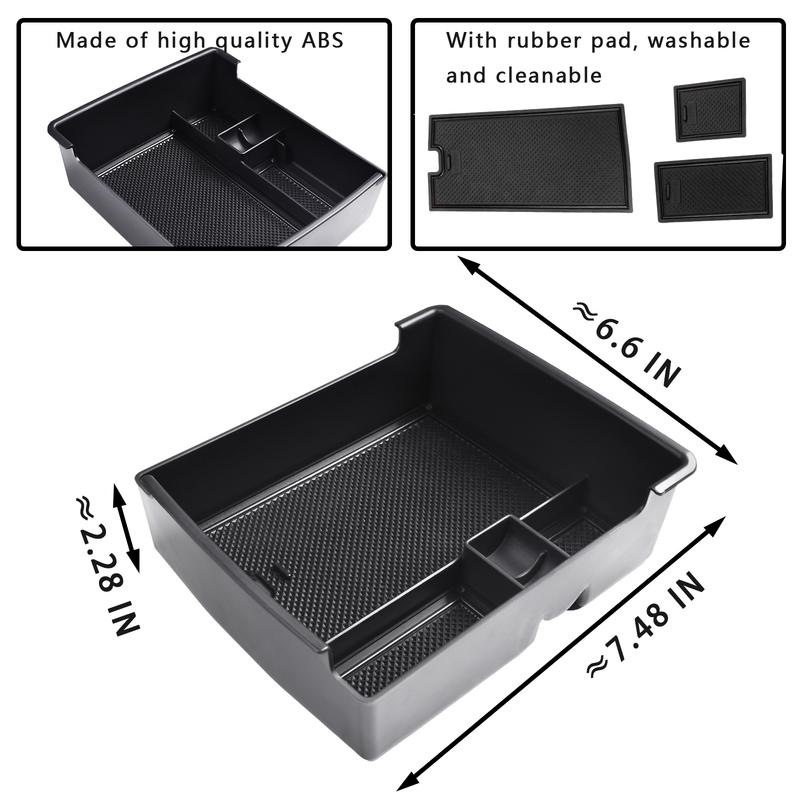 Central Armrest Secondary Storage Box Center Console Organizer Tray Fit For Ford Maverick   Accessories