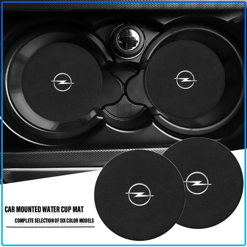 Car Coaster Decoration Accessories Water Cup Slot Anti-Slip Mat Sticker For Opel Astra H G J Insignia Mokka Zafira Corsa Vectra B C D