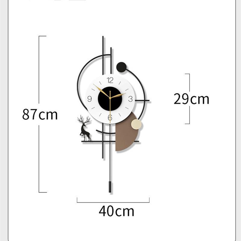 Modern Minimalist Swing Wall Clock - Silent Pendulum Decor for Living Room & Entryway, Elegant Wall Clock