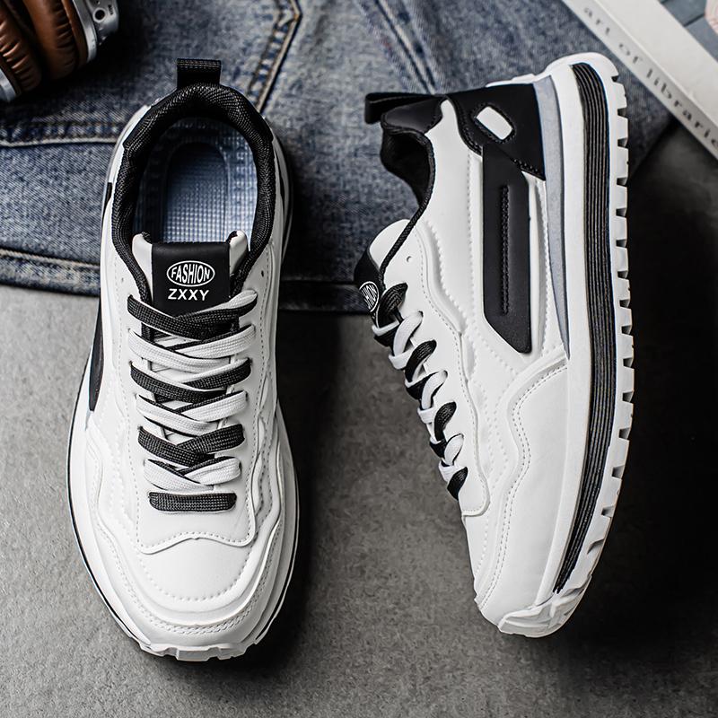 Men's Thick Sole Casual Sports Shoes Four Seasons New Soft Soles Non-slip Outdoor Running Shoes Walking Shoes Students Sneakers