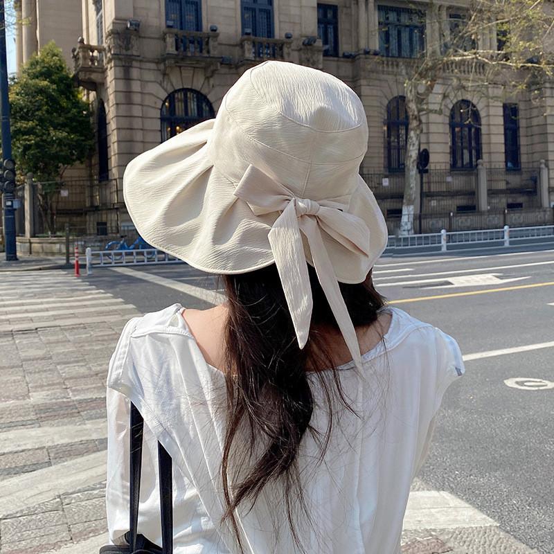 

Sun Protection Womens Summer Bucket Hat With Large Brim For Face Shade And Uv Blocking бежевый