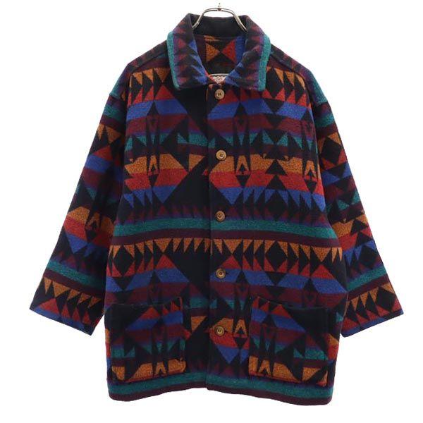 NEW GIRLS GENERATION 80s 90s Old native pattern coat M Black and others Women Used