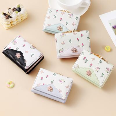 Wallet Girls Cute 30% Off Change Bag Large Capacity Card Bag Multi-card Space Women's Short Wallet