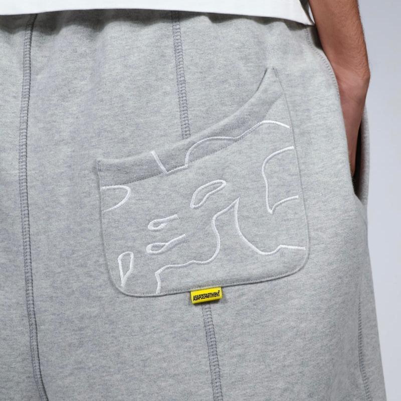 Europäische und amerikanische lässige Kordelzug verstellbare lockere Street Herren- und Damen-bestickte Jogginghose