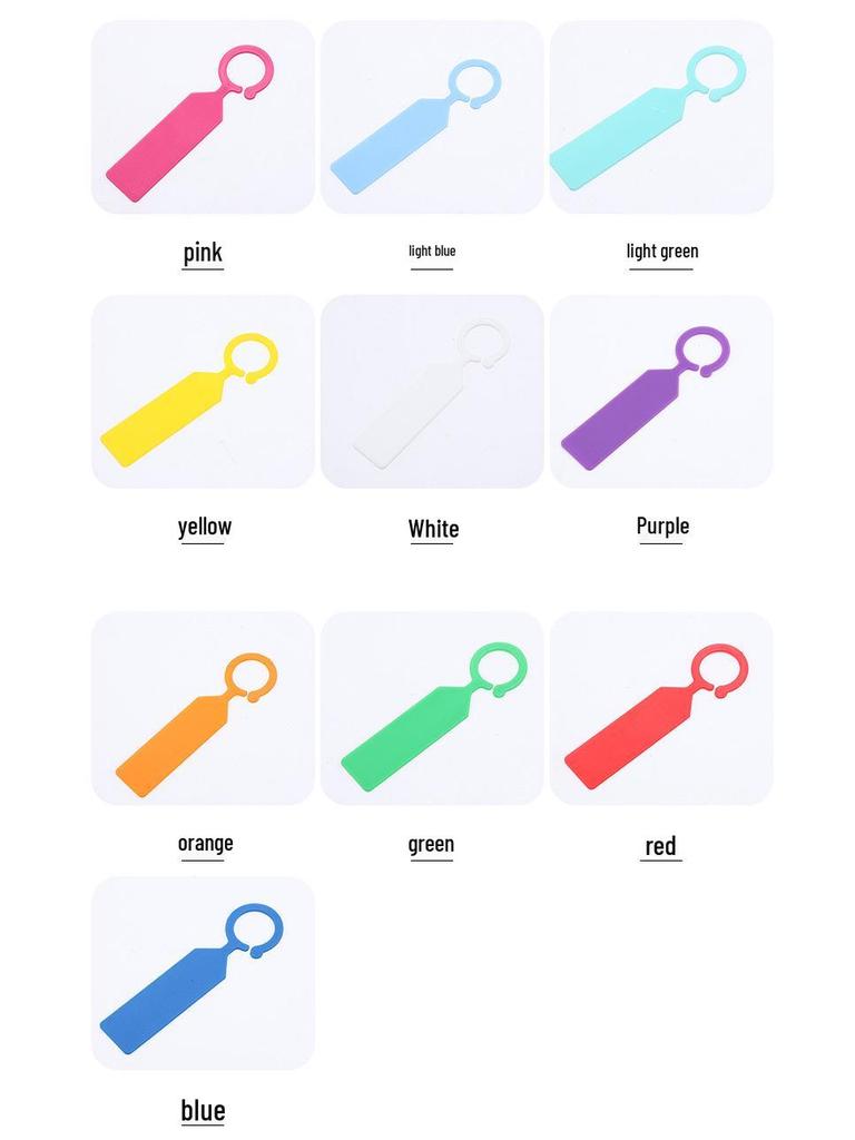 Sada zesílených plastových štítků na rostliny s barevně označenými závěsnými kartami a vodotěsnými značkami